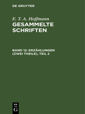 cover image of Erzählungen (Zwei Theile), Teil 2